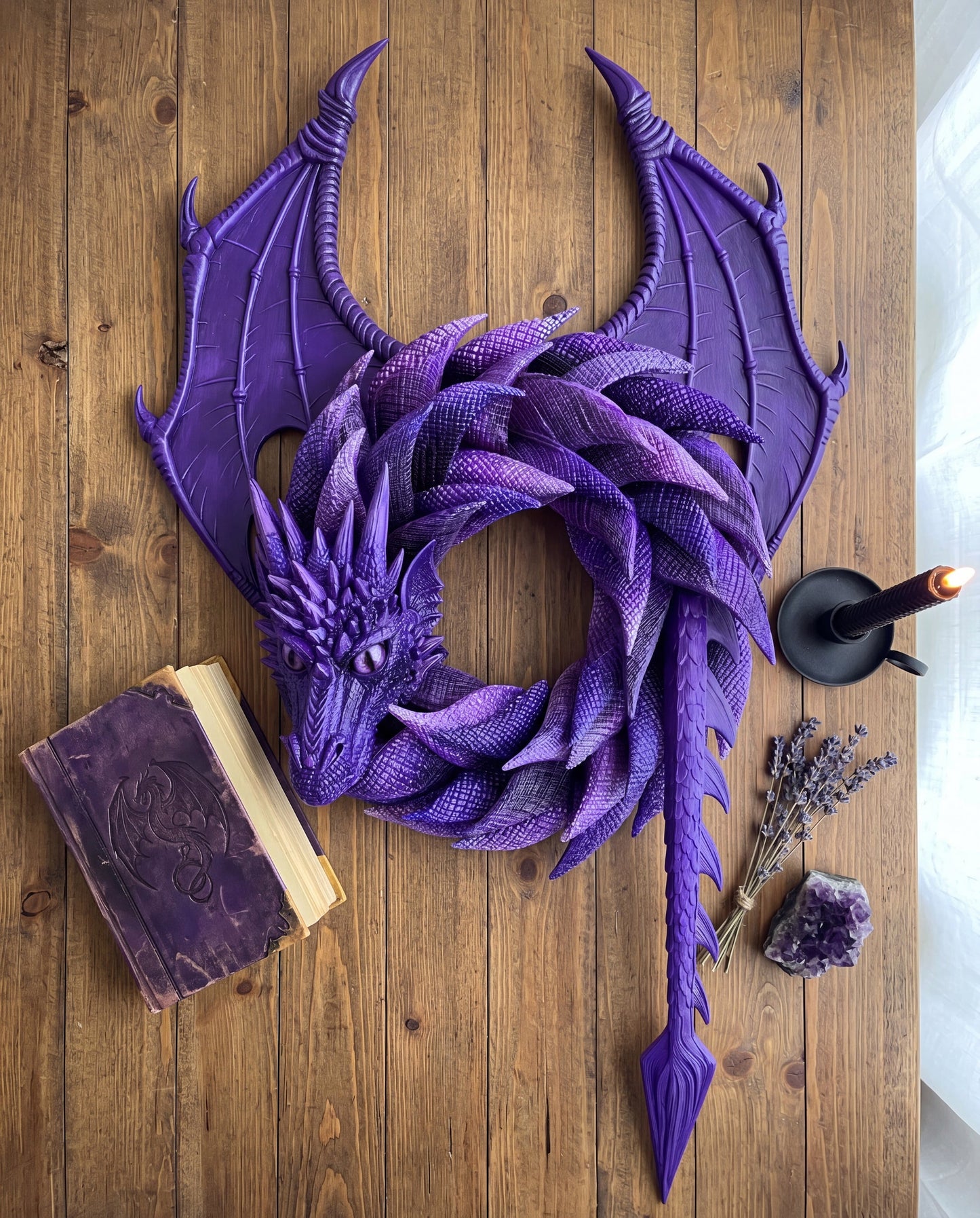 Handmade Fantasy Dragon Wreath®
