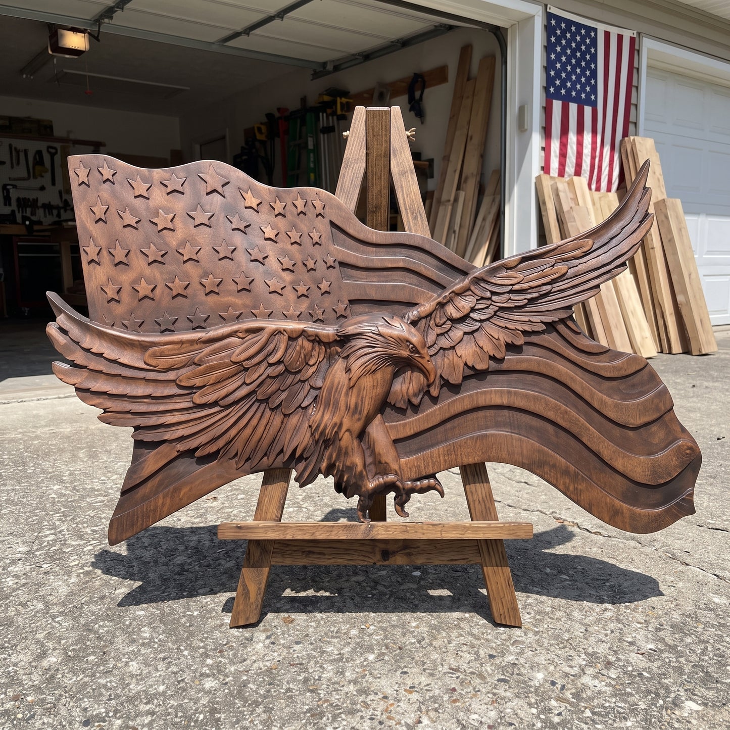 American Eagle Flag ®
